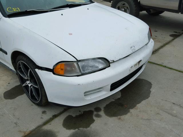 JHMEG8543SS008675 - 1995 HONDA CIVIC DX WHITE photo 9