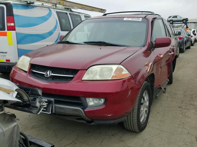 2HNYD18723H503456 - 2003 ACURA MDX TOURIN RED photo 2