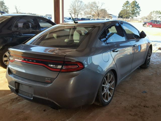 1C3CDFBH6DD700812 - 2013 DODGE DART SXT GRAY photo 4