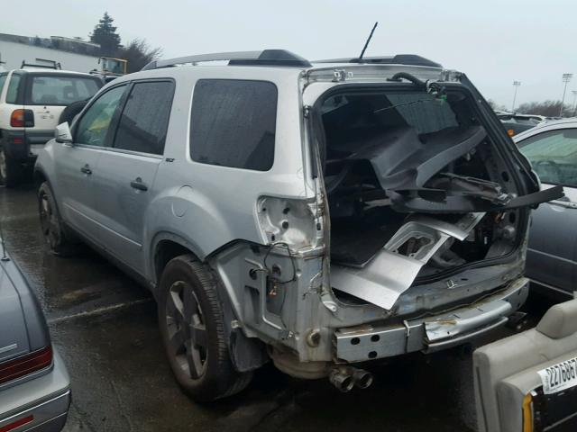 1GKLRMED0AJ270013 - 2010 GMC ACADIA SLT ვერცხლისფერი ფოტო 3