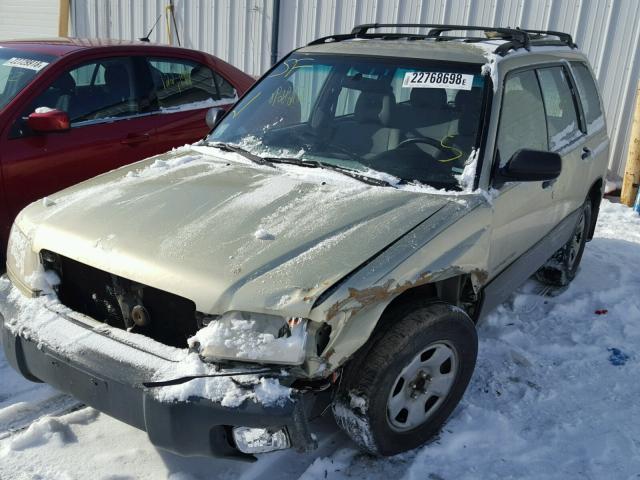 JF1SF63581H750840 - 2001 SUBARU FORESTER L BEIGE photo 2