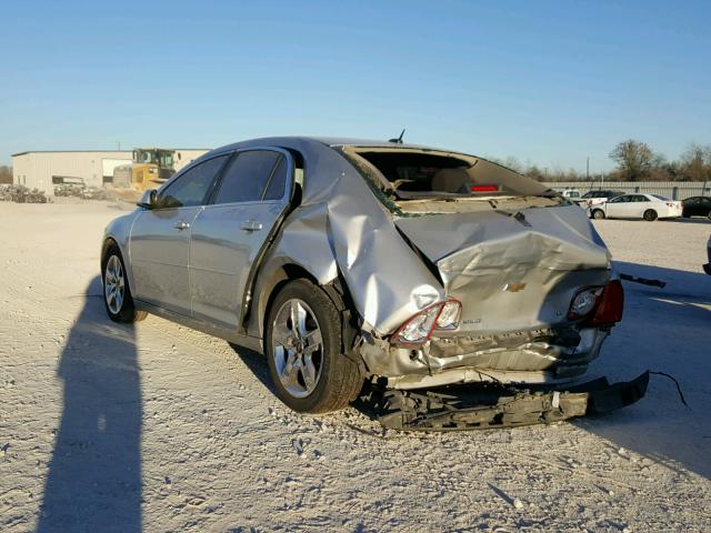 1G1ZH57B99F105613 - 2009 CHEVROLET MALIBU 1LT SILVER photo 3