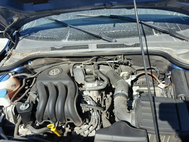 3VW2K7AJ2FM357704 - 2015 VOLKSWAGEN JETTA BASE BLUE photo 7