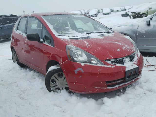 JHMGE8H24AC034851 - 2010 HONDA FIT RED photo 1