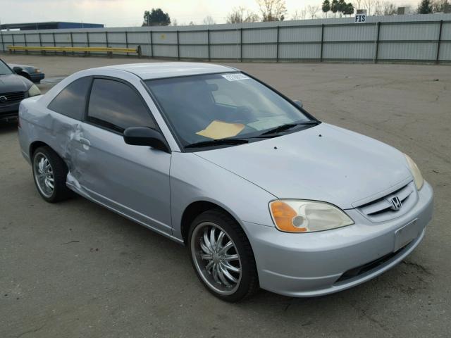 1HGEM22563L078821 - 2003 HONDA CIVIC LX SILVER photo 1