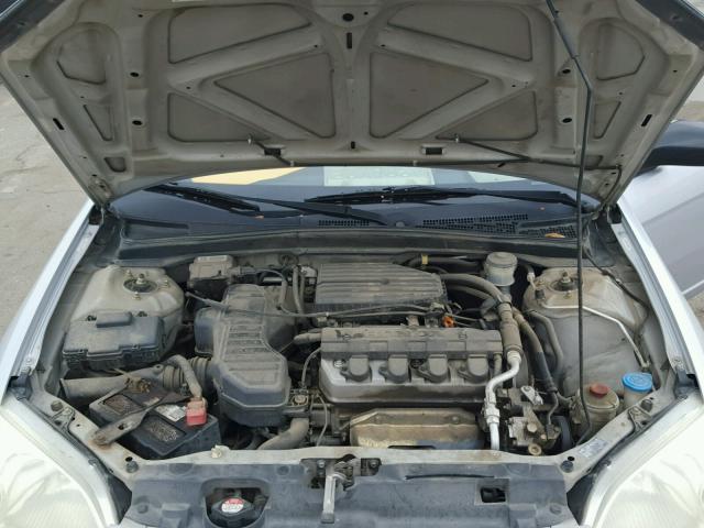 1HGEM22563L078821 - 2003 HONDA CIVIC LX SILVER photo 7