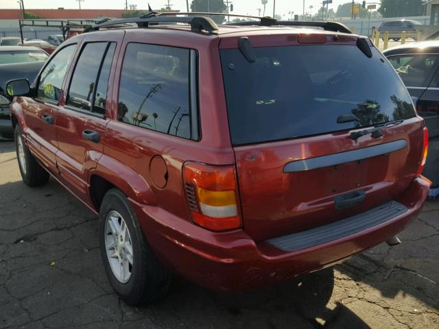 1J4GX48N44C386440 - 2004 JEEP GRAND CHER RED photo 3