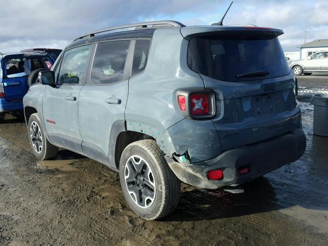 ZACCJBCT5FPC34925 - 2015 JEEP RENEGADE T GRAY photo 3