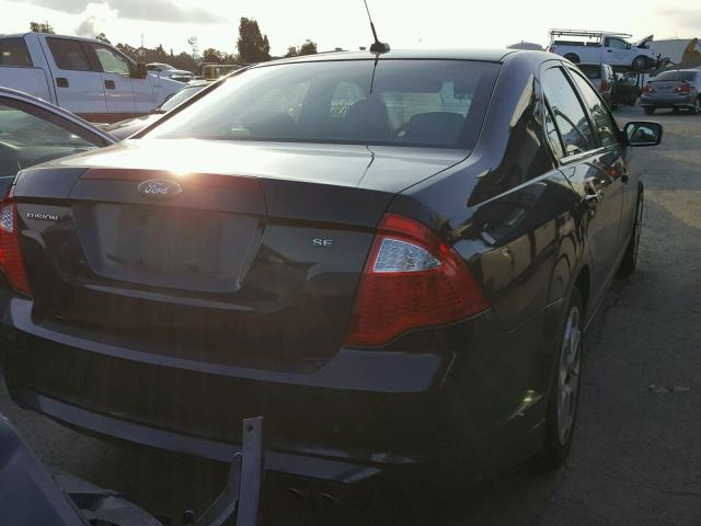 3FAHP0HA5AR163875 - 2010 FORD FUSION SE BLACK photo 4