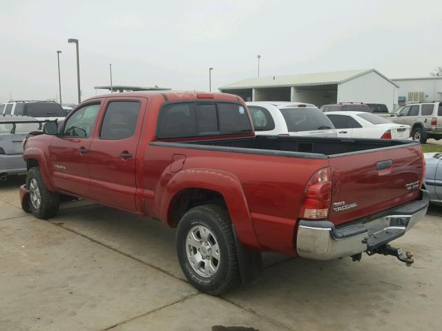 5TEKU72N17Z424439 - 2007 TOYOTA TACOMA DOU RED photo 3