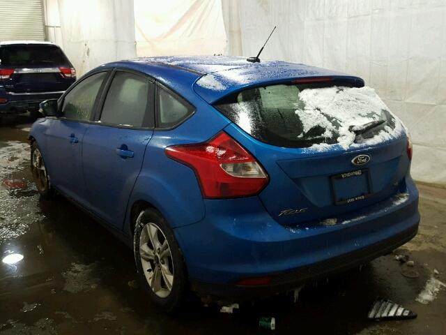 1FADP3K24DL240286 - 2013 FORD FOCUS SE BLUE photo 3