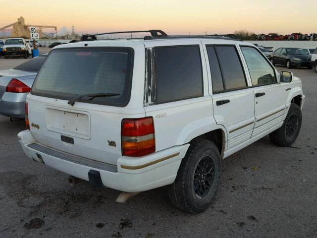 1J4GZ78Y2SC632355 - 1995 JEEP GRAND CHER WHITE photo 4