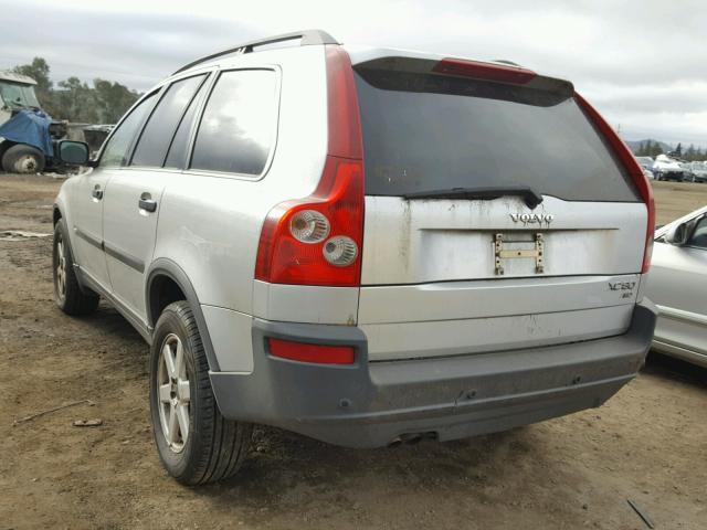 YV1CZ59HX41073511 - 2004 VOLVO XC90 SILVER photo 3