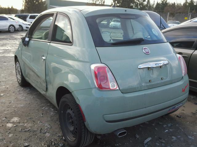 3C3CFFAR4CT128751 - 2012 FIAT 500 POP GREEN photo 3