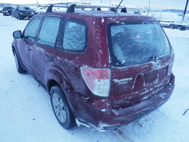 JF2SH61619H741264 - 2009 SUBARU FORESTER 2 MAROON photo 3