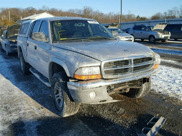 1B7HG48NX2S682916 - 2002 DODGE DAKOTA QUA SILVER photo 1