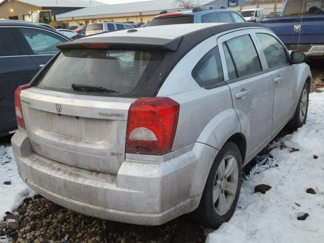 1B3CB4HA1AD602137 - 2010 DODGE CALIBER SX SILVER photo 4