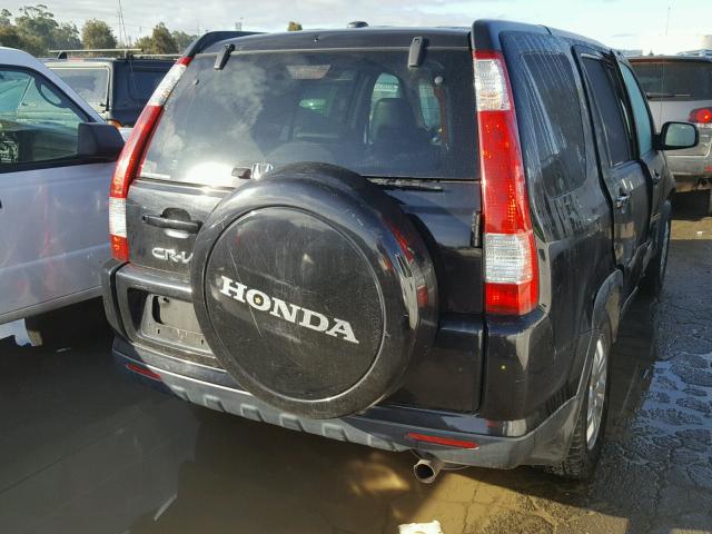 JHLRD78976C040223 - 2006 HONDA CR-V SE BLACK photo 4