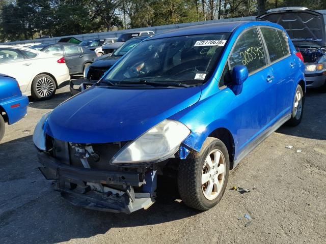 3N1BC13E69L422659 - 2009 NISSAN VERSA S BLUE photo 2