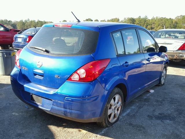 3N1BC13E69L422659 - 2009 NISSAN VERSA S BLUE photo 4