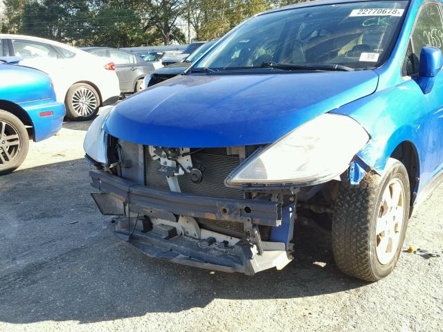 3N1BC13E69L422659 - 2009 NISSAN VERSA S BLUE photo 9