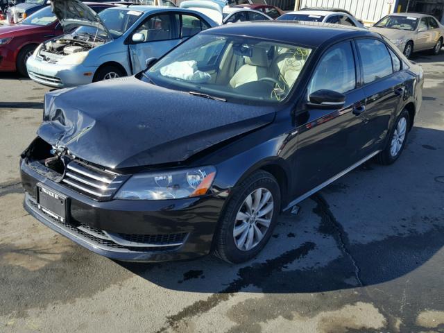 1VWAP7A33DC139297 - 2013 VOLKSWAGEN PASSAT S შავი ფოტო 2