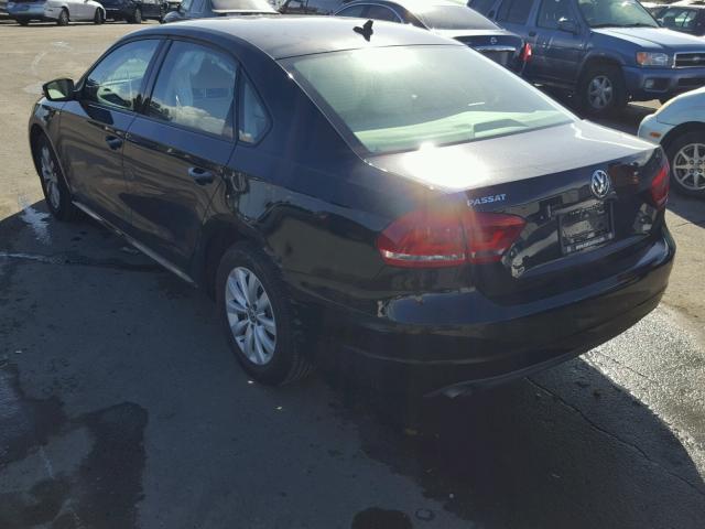 1VWAP7A33DC139297 - 2013 VOLKSWAGEN PASSAT S შავი ფოტო 3