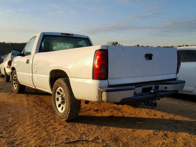 1GCEC14X15Z357992 - 2005 CHEVROLET SILVERADO WHITE photo 3