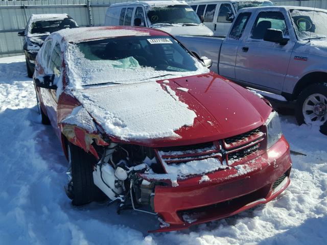 1C3CDZAG0DN768978 - 2013 DODGE AVENGER SE RED photo 1