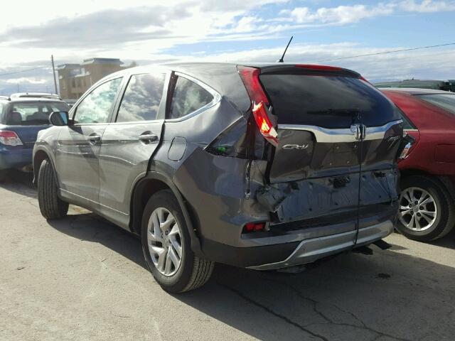 2HKRM4H59FH641016 - 2015 HONDA CR-V EX GRAY photo 3