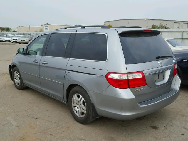 5FNRL38676B060540 - 2006 HONDA ODYSSEY EX GRAY photo 3