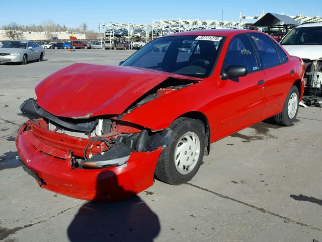 1G1JC52F637335729 - 2003 CHEVROLET CAVALIER RED photo 2