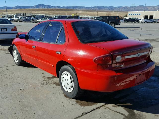 1G1JC52F637335729 - 2003 CHEVROLET CAVALIER RED photo 3