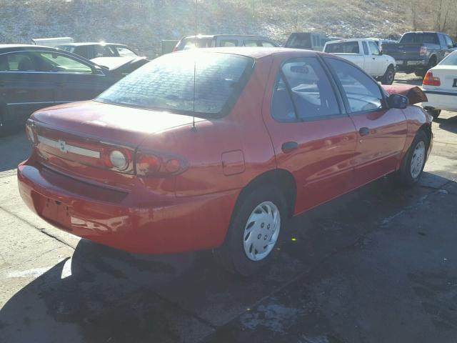 1G1JC52F637335729 - 2003 CHEVROLET CAVALIER RED photo 4