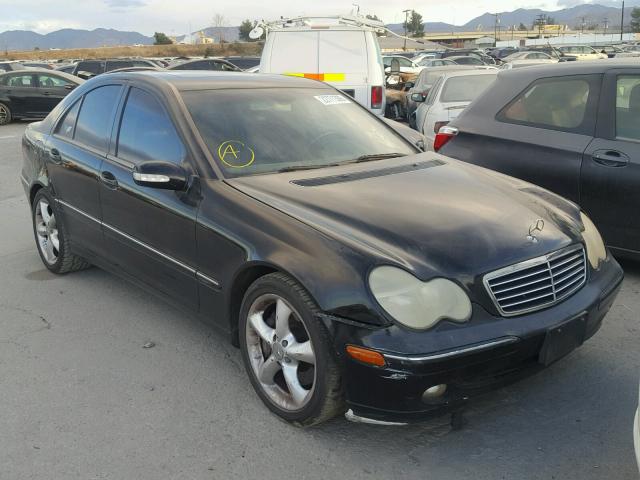 WDBRF40J04F507357 - 2004 MERCEDES-BENZ C 230K SPO BLACK photo 1