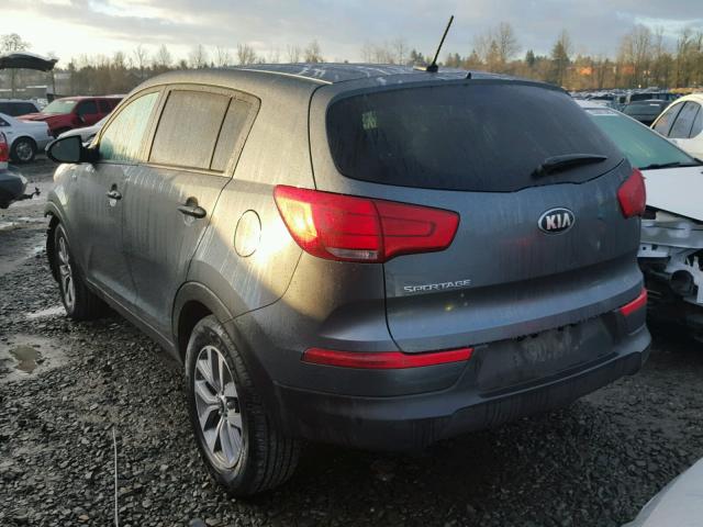 KNDPBCAC1F7713105 - 2015 KIA SPORTAGE L CHARCOAL photo 3