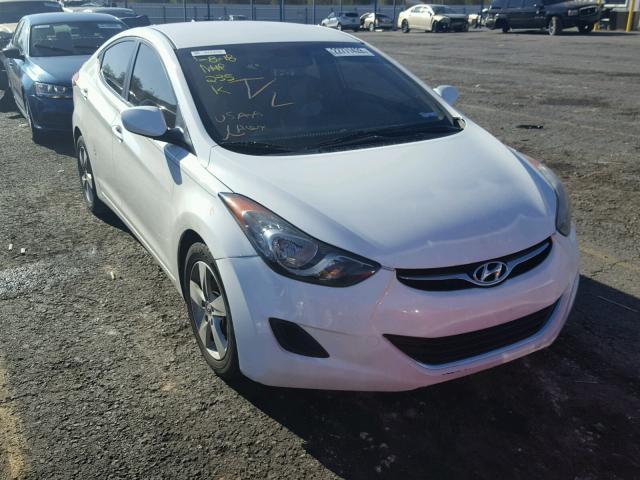 5NPDH4AE9DH352031 - 2013 HYUNDAI ELANTRA GL WHITE photo 1