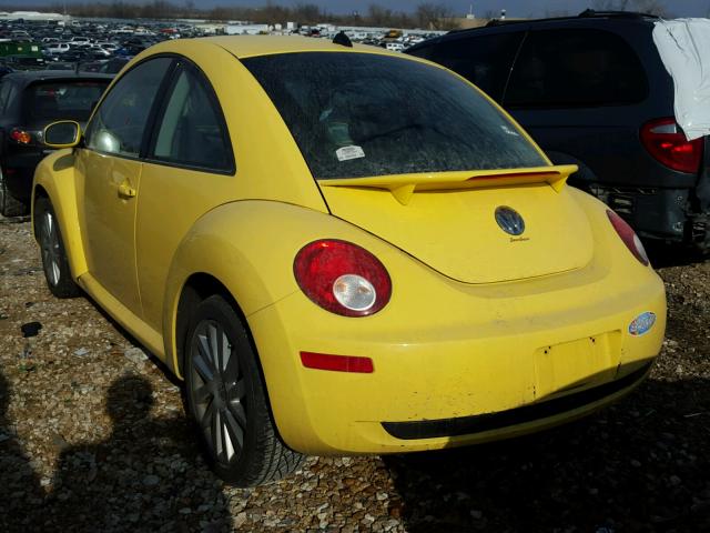 3VWRW31C68M523092 - 2008 VOLKSWAGEN NEW BEETLE YELLOW photo 3