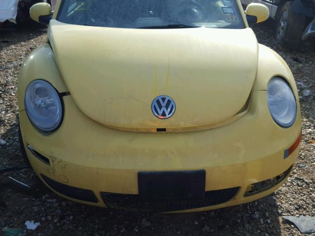 3VWRW31C68M523092 - 2008 VOLKSWAGEN NEW BEETLE YELLOW photo 9