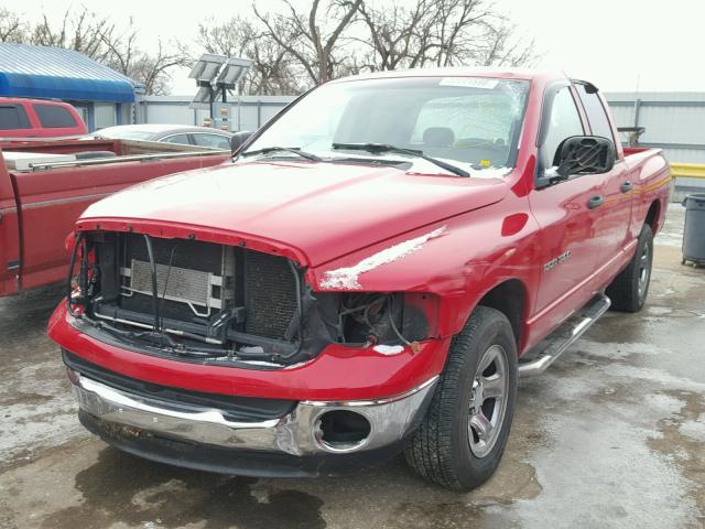 1D7HA18N85S137274 - 2005 DODGE RAM 1500 S RED photo 2