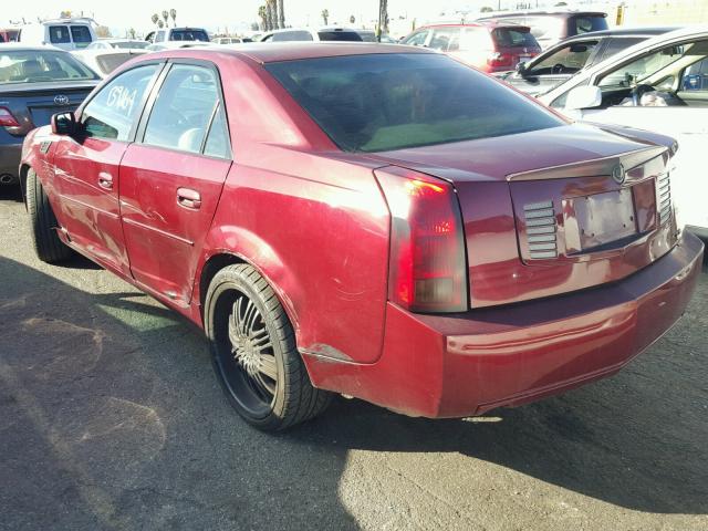 1G6DM57N030134583 - 2003 CADILLAC CTS BURGUNDY photo 3