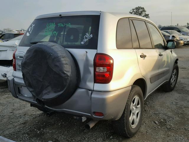 JTEGD20V040012533 - 2004 TOYOTA RAV4 SILVER photo 4