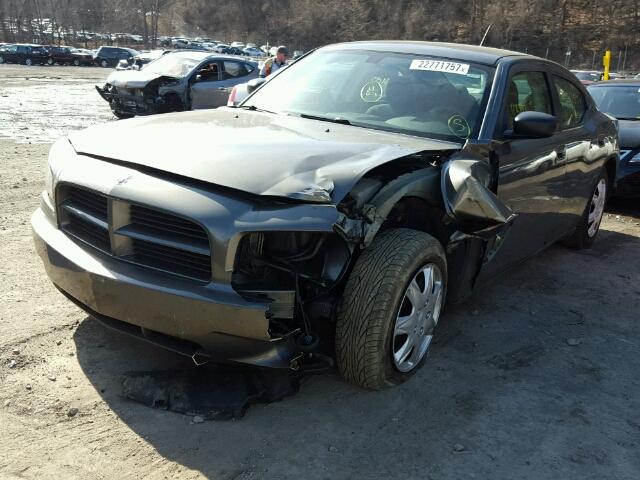 2B3KA43G88H333254 - 2008 DODGE CHARGER GRAY photo 2