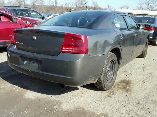 2B3KA43G88H333254 - 2008 DODGE CHARGER GRAY photo 4