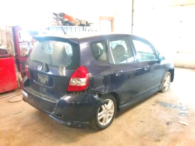 JHMGD37658S053337 - 2008 HONDA FIT SPORT PURPLE photo 4