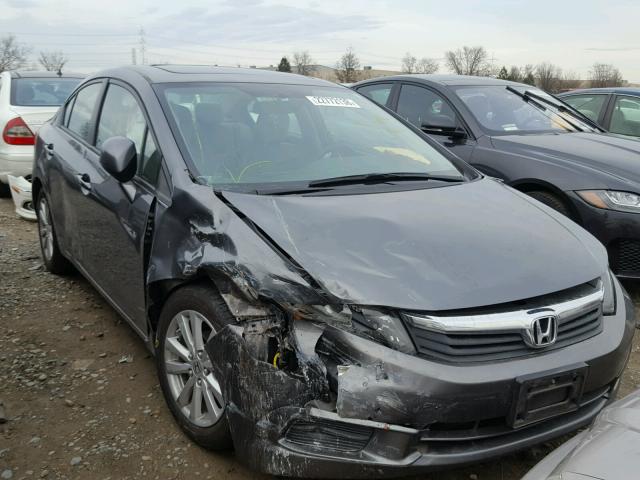 19XFB2F89CE334360 - 2012 HONDA CIVIC EX GRAY photo 1