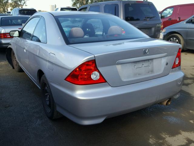 1HGEM22575L018825 - 2005 HONDA CIVIC LX SILVER photo 3