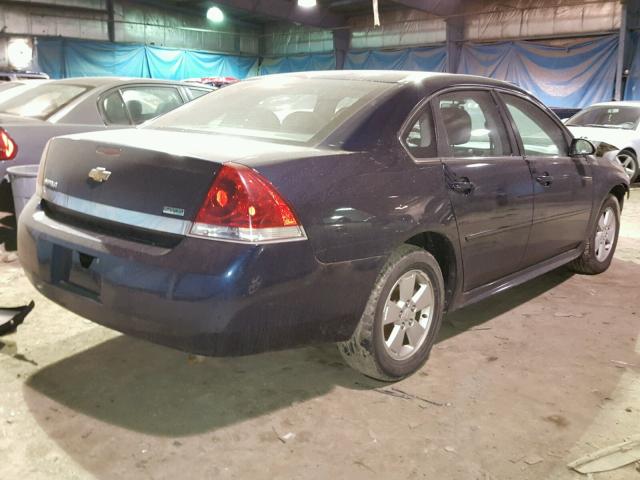 2G1WF5EK6B1129571 - 2011 CHEVROLET IMPALA LS BLUE photo 4