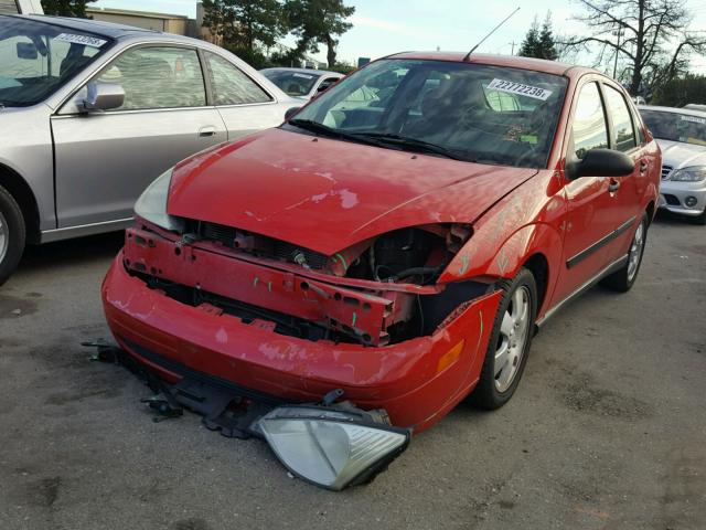 1FAFP34351W282619 - 2001 FORD FOCUS SE RED photo 2