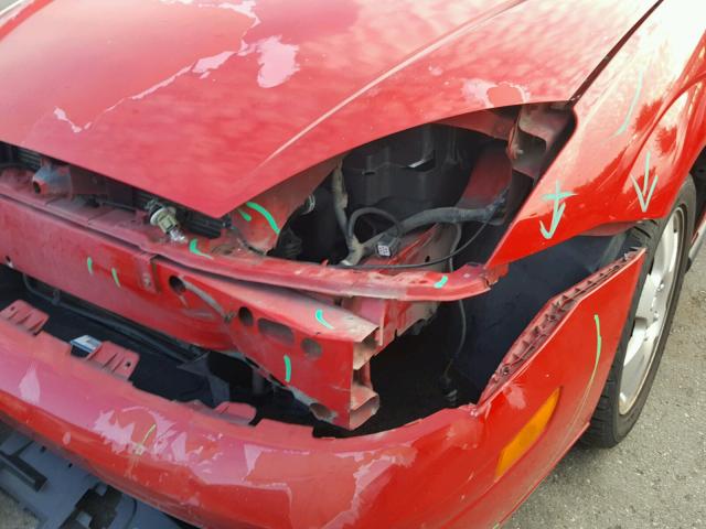 1FAFP34351W282619 - 2001 FORD FOCUS SE RED photo 9